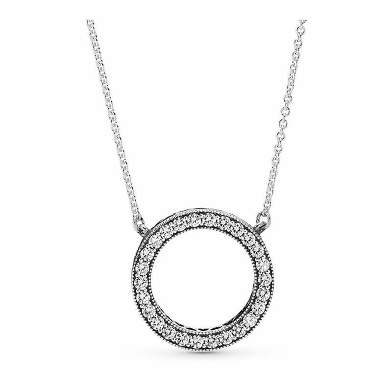 Pandora Circle of Sparkle Necklace Silver Egypt OT9830724